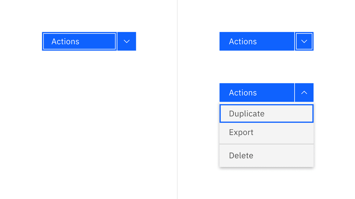 Combo button keyboard interaction